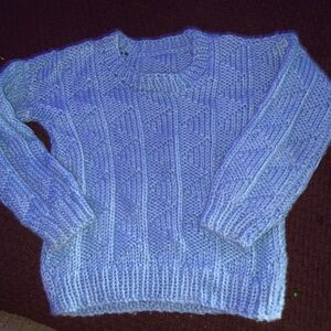 Cozy Blue Knit Sweater